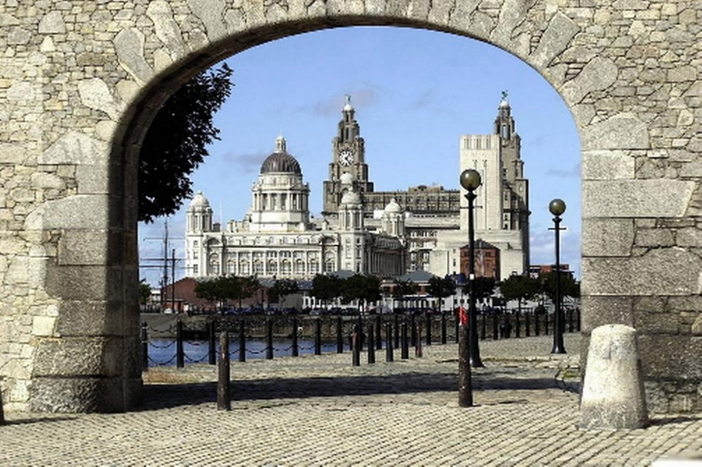 Liverpool stad de drie gratieën